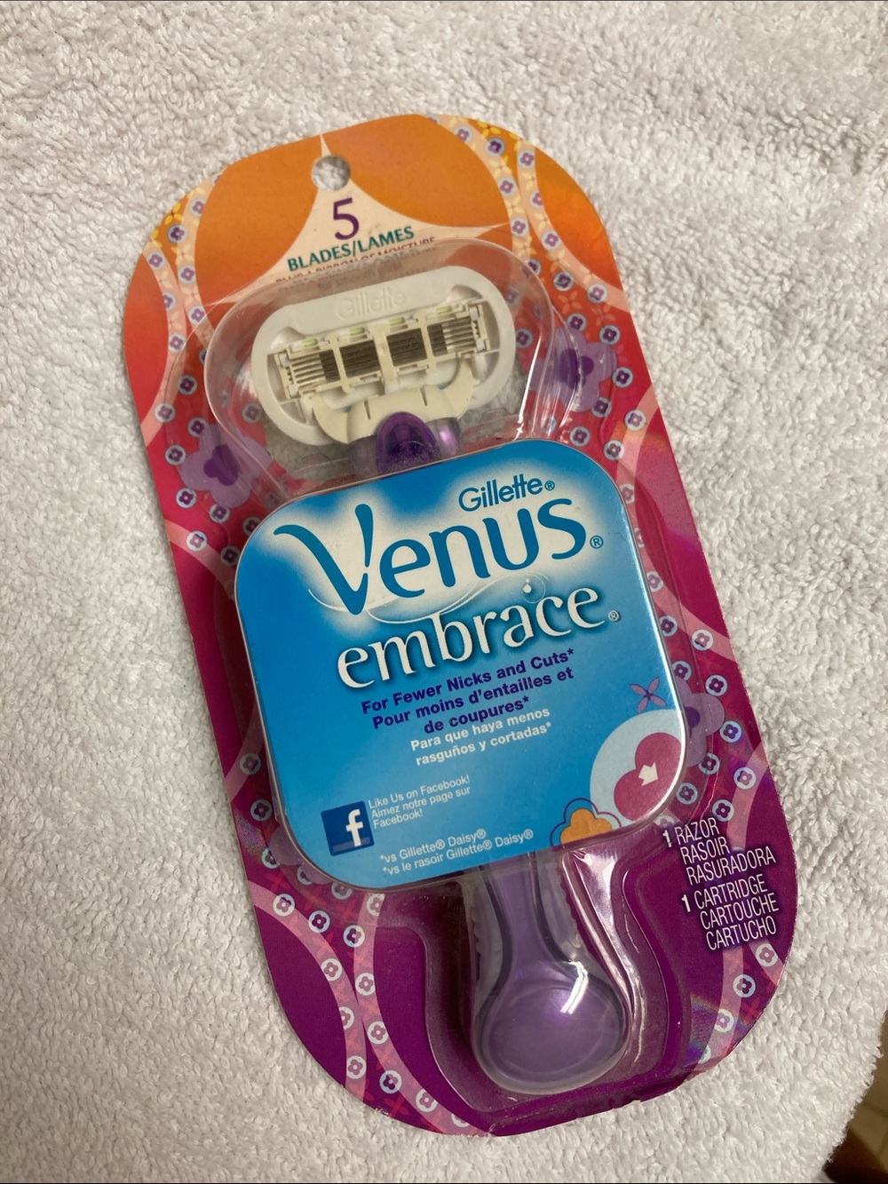 VENUS Embrace Women's Razor - Purple and White